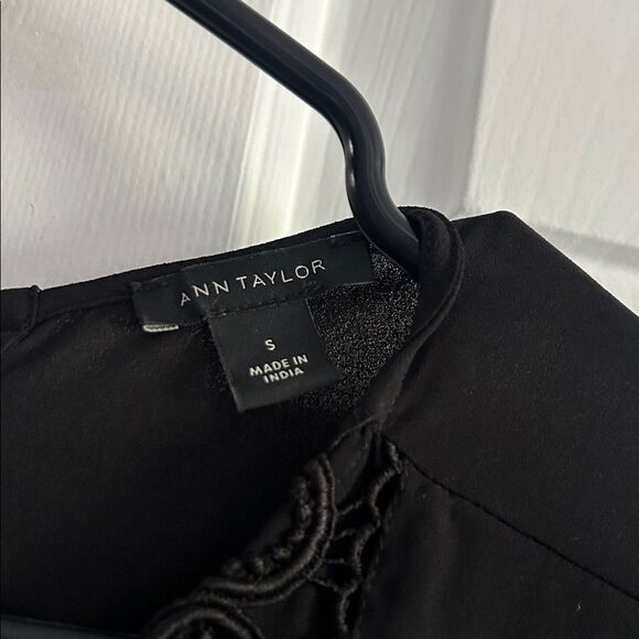 Ann Taylor Peplum Ruffle Sleeve Boho Blouse Top Size S - Picture 4 of 8